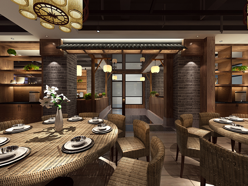 徐匯餐飲店鋪裝修設計效果-第2張圖片-上海古都建筑設計集團 徐匯餐飲店鋪裝修設計效果-第2張圖片-上海古都建筑設計集團