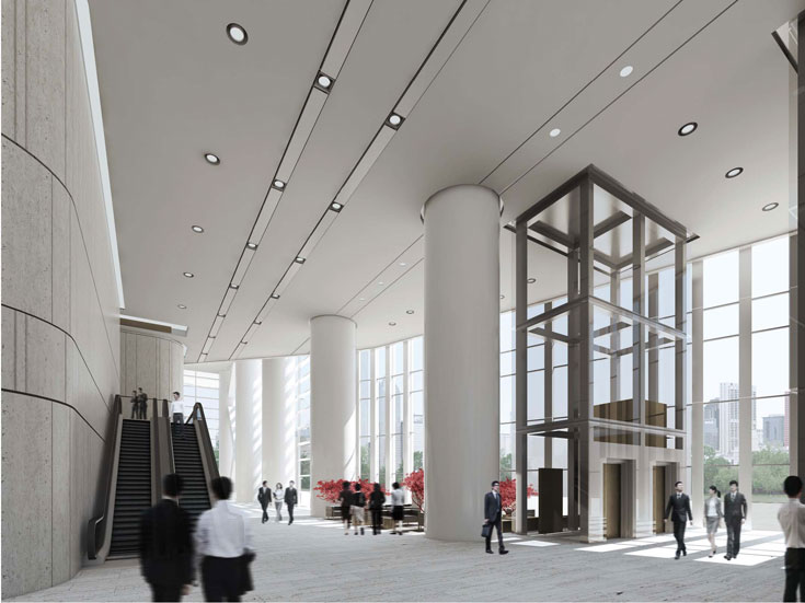 上海綠地廣場大廈寫字樓設計-第3張圖片-上海古都建筑設計集團 上海綠地廣場大廈寫字樓設計-第3張圖片-上海古都建筑設計集團