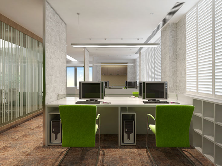 150平小型辦公室設計效果圖-第4張圖片-上海古都建筑設計集團 150平小型辦公室設計效果圖-第4張圖片-上海古都建筑設計集團