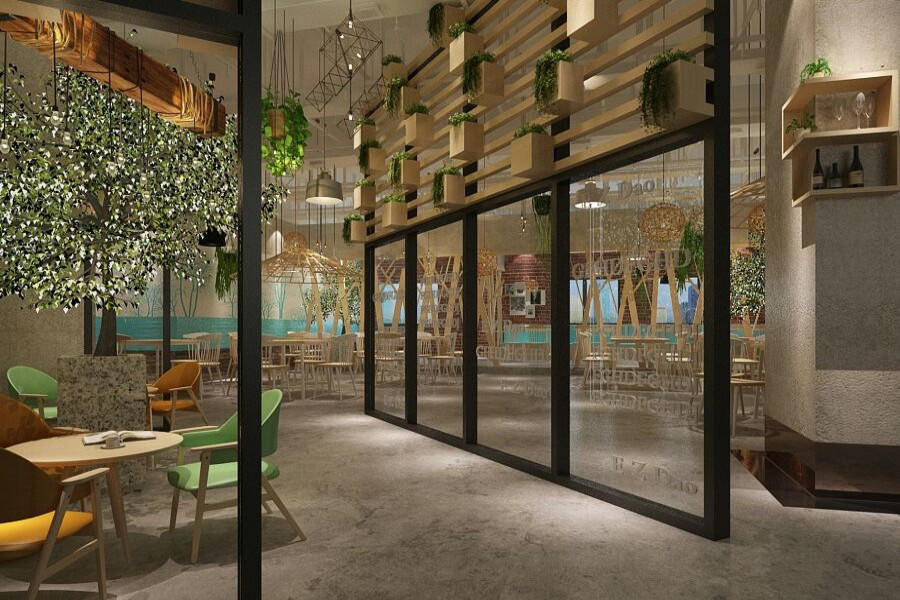 開飯小餐飲店裝修效果圖-第3張圖片-上海古都建筑設計集團 開飯小餐飲店裝修效果圖-第3張圖片-上海古都建筑設計集團