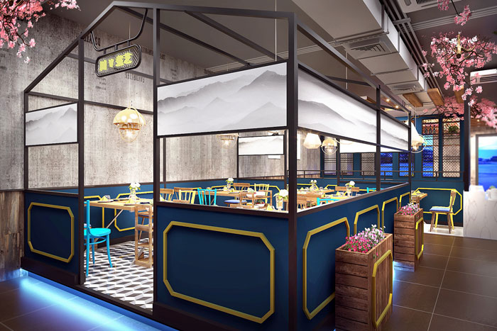 主題火鍋店裝修裝飾效果-第4張圖片-上海古都建筑設計集團 主題火鍋店裝修裝飾效果-第4張圖片-上海古都建筑設計集團