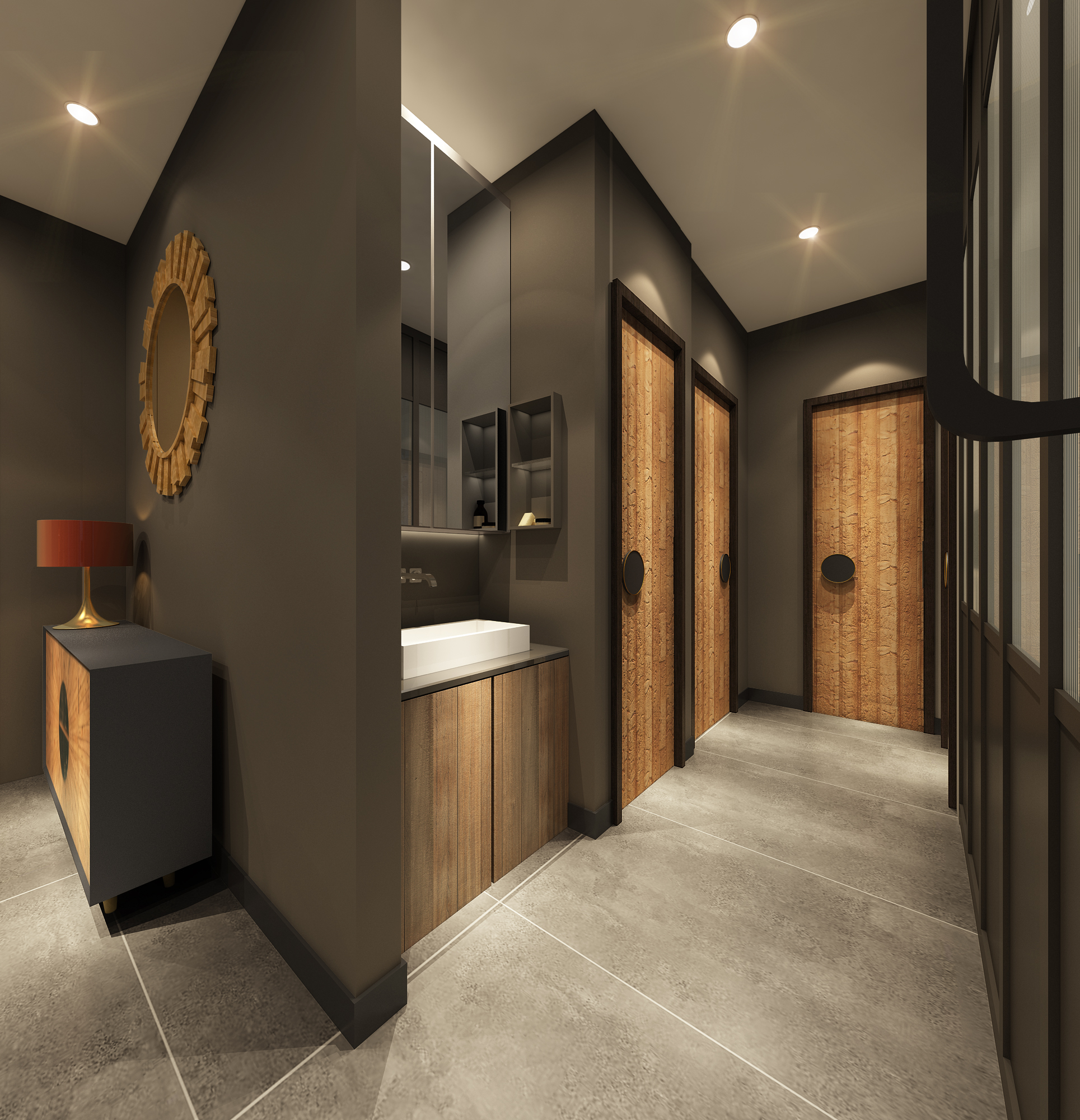 靜安區烏魯木齊北路輕奢風格餐廳裝修效果-第2張圖片-上海古都建筑設計集團