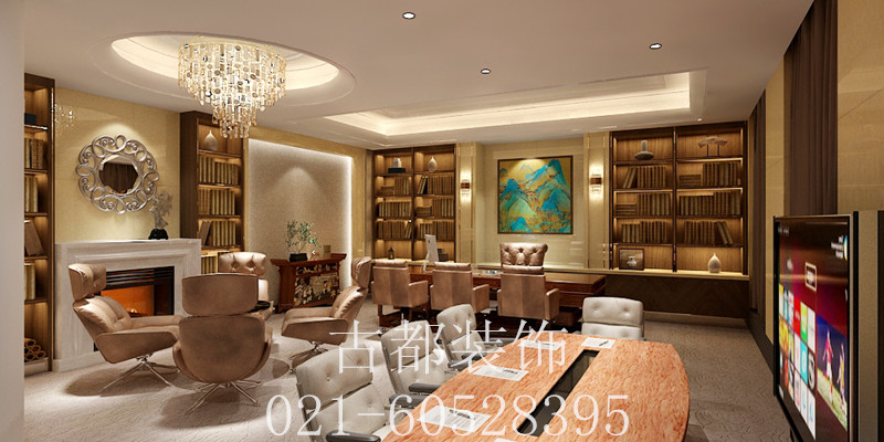 上海浦東新區陸家嘴德匯集團辦公室裝修效果-第4張圖片-上海古都建筑設計集團