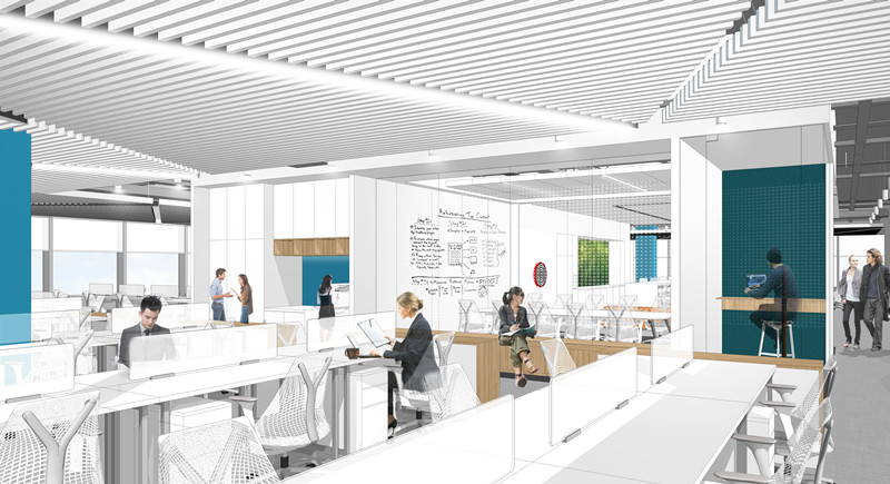 上海閔行大虹橋5100平米辦公樓裝修-第4張圖片-上海古都建筑設(shè)計集團(tuán) 上海閔行大虹橋5100平米辦公樓裝修-第4張圖片-上海古都建筑設(shè)計集團(tuán)