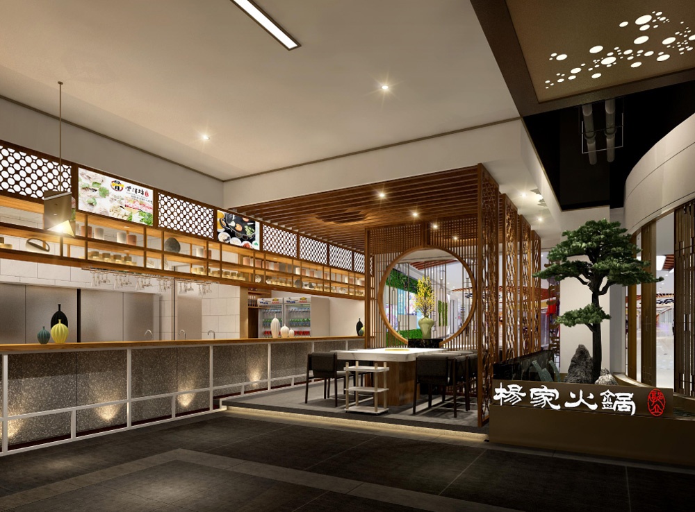 南京路火鍋店裝修設計效果-第3張圖片-上海古都建筑設計集團
