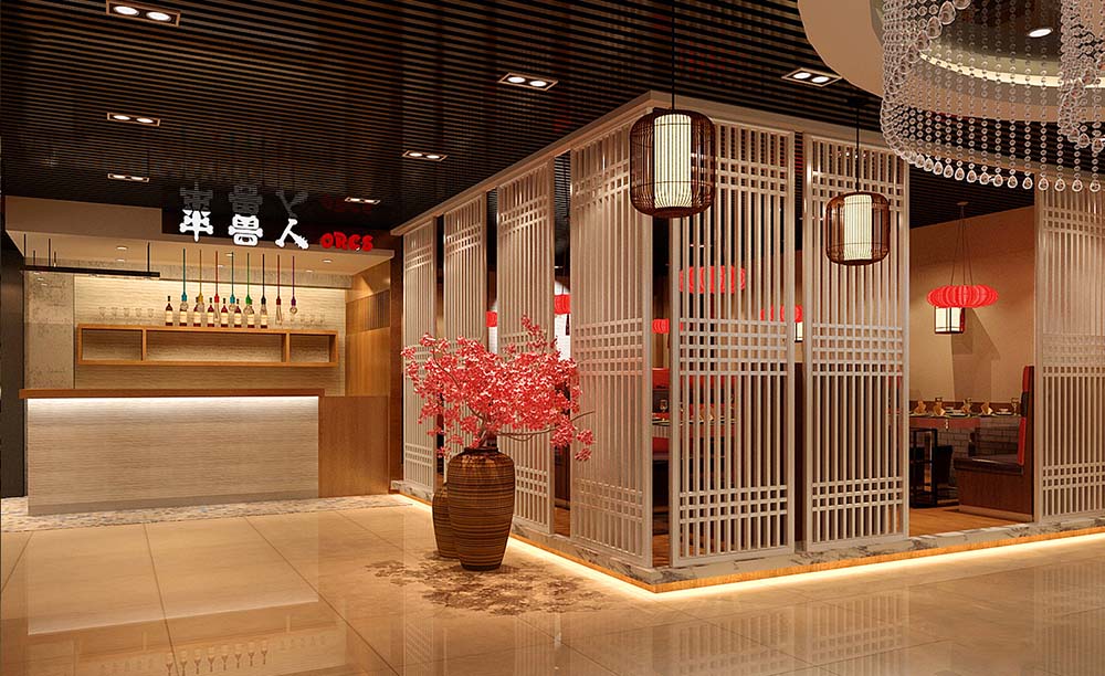 大氣火鍋店裝潢設(shè)計效果-第4張圖片-上海古都建筑設(shè)計集團 大氣火鍋店裝潢設(shè)計效果-第4張圖片-上海古都建筑設(shè)計集團