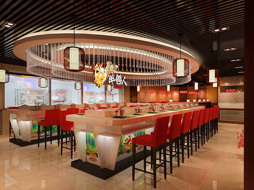 大氣火鍋店裝潢設(shè)計效果-第3張圖片-上海古都建筑設(shè)計集團 大氣火鍋店裝潢設(shè)計效果-第3張圖片-上海古都建筑設(shè)計集團