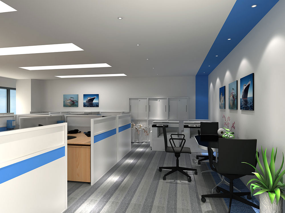 300平米現代感貿易公司辦公室設計效果-第1張圖片-上海古都建筑設計集團 300平米現代感貿易公司辦公室設計效果-第1張圖片-上海古都建筑設計集團