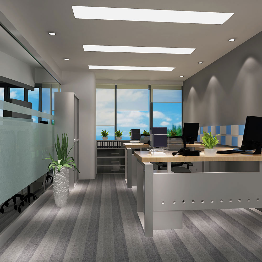 300平米現代感貿易公司辦公室設計效果-第2張圖片-上海古都建筑設計集團 300平米現代感貿易公司辦公室設計效果-第2張圖片-上海古都建筑設計集團