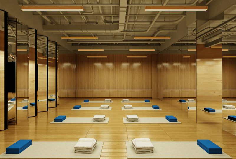 瑜伽館600平裝修設計效果圖-第1張圖片-上海古都建筑設計集團