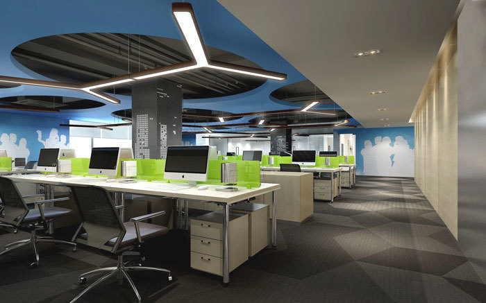 綠色環保辦公室設計布置圖-第3張圖片-上海古都建筑設計集團