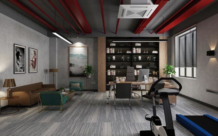 600平工業風辦公室設計裝修效果圖-第6張圖片-上海古都建筑設計集團