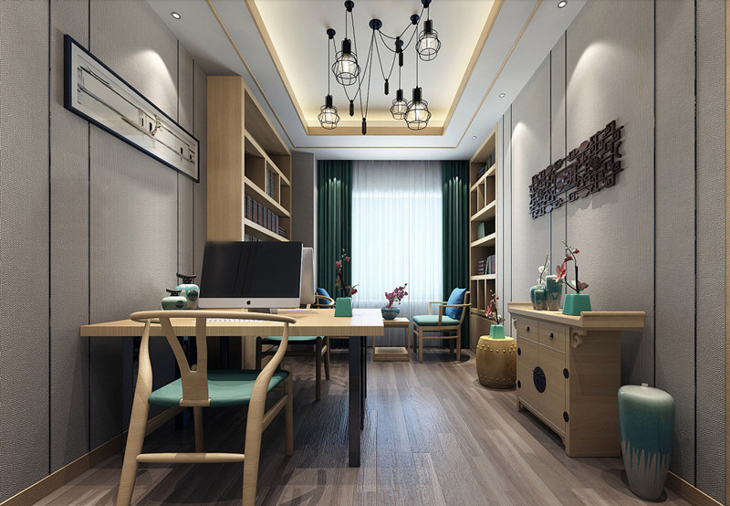 180平時(shí)尚新中式辦公室裝修設(shè)計(jì)效果-第3張圖片-上海古都建筑設(shè)計(jì)集團(tuán) 180平時(shí)尚新中式辦公室裝修設(shè)計(jì)效果-第3張圖片-上海古都建筑設(shè)計(jì)集團(tuán)