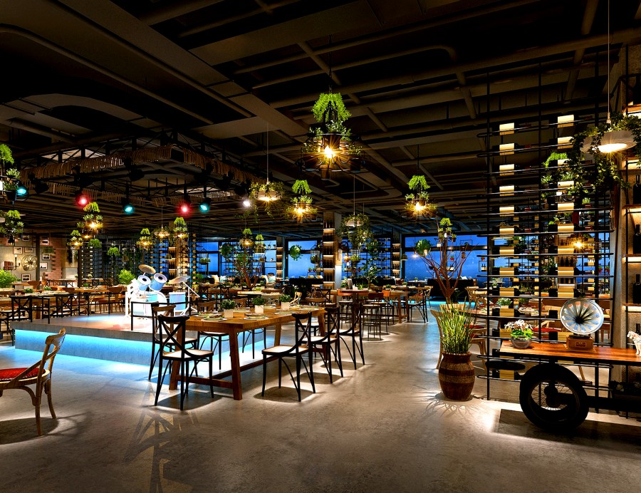 560平方米主題餐廳設計案例-第2張圖片-上海古都建筑設計集團