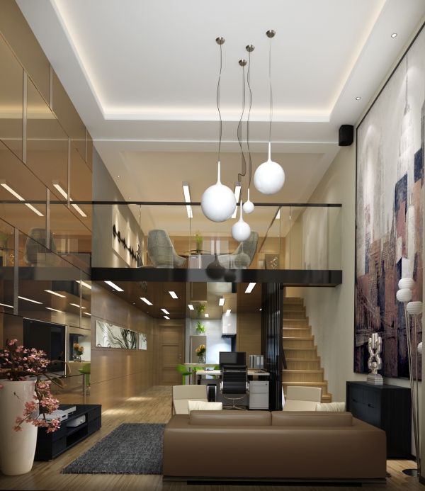 小型復式樓辦公室設計裝潢效果-第3張圖片-上海古都建筑設計集團 小型復式樓辦公室設計裝潢效果-第3張圖片-上海古都建筑設計集團