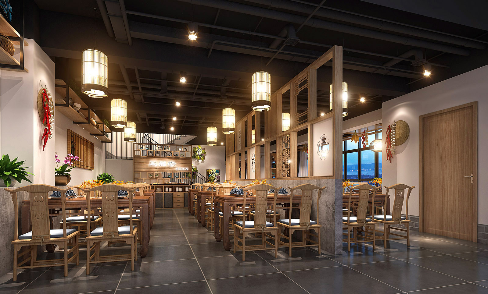 浦東張江210平中餐廳設(shè)計(jì)效果-第1張圖片-上海古都建筑設(shè)計(jì)集團(tuán) 浦東張江210平中餐廳設(shè)計(jì)效果-第1張圖片-上海古都建筑設(shè)計(jì)集團(tuán)