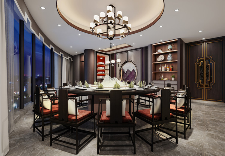 800平餐廳設計裝修效果圖-第4張圖片-上海古都建筑設計集團 800平餐廳設計裝修效果圖-第4張圖片-上海古都建筑設計集團