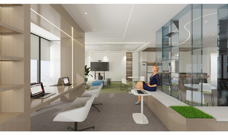 上海徐匯區芒果廣場辦公室裝修設計效果-第5張圖片-上海古都建筑設計集團 上海徐匯區芒果廣場辦公室裝修設計效果-第5張圖片-上海古都建筑設計集團