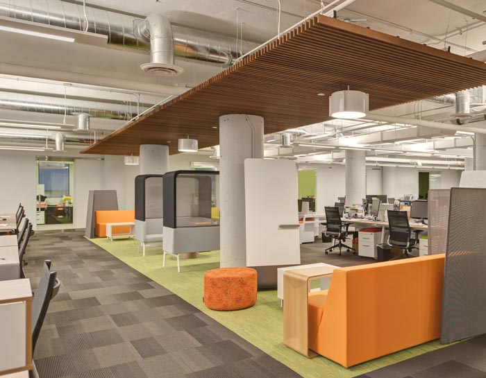 金山辦公室裝修服飾總部設(shè)計案例-第5張圖片-上海古都建筑設(shè)計集團 金山辦公室裝修服飾總部設(shè)計案例-第5張圖片-上海古都建筑設(shè)計集團