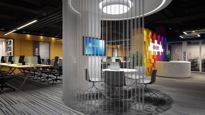 金山紡織公司辦公室裝修設計案例-第2張圖片-上海古都建筑設計集團 金山紡織公司辦公室裝修設計案例-第2張圖片-上海古都建筑設計集團