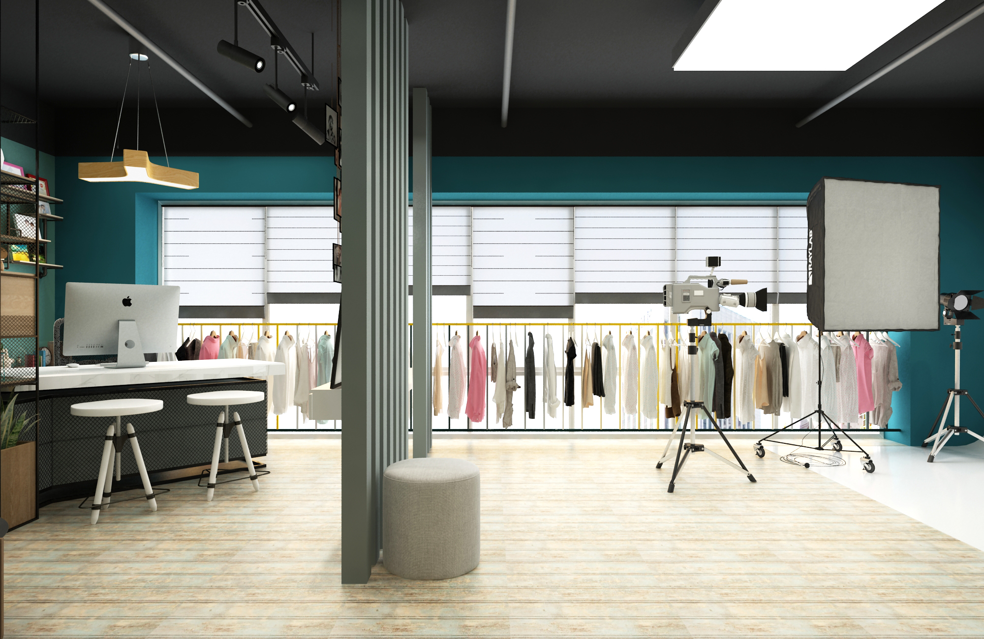 徐匯區小型攝影棚辦公室裝修設計-第3張圖片-上海古都建筑設計集團 徐匯區小型攝影棚辦公室裝修設計-第3張圖片-上海古都建筑設計集團