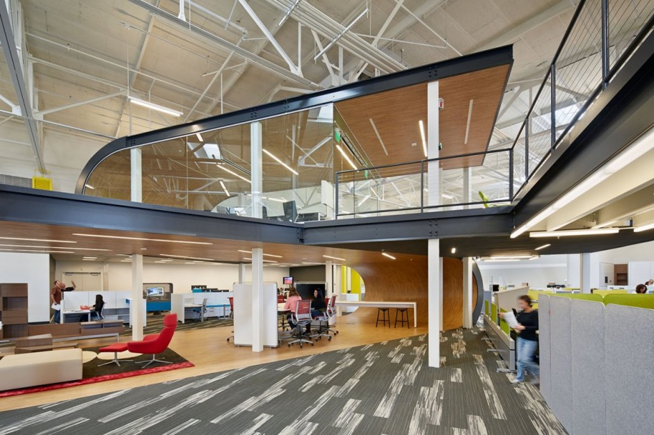 輕工業風格辦公室裝修設計效果圖-第4張圖片-上海古都建筑設計集團