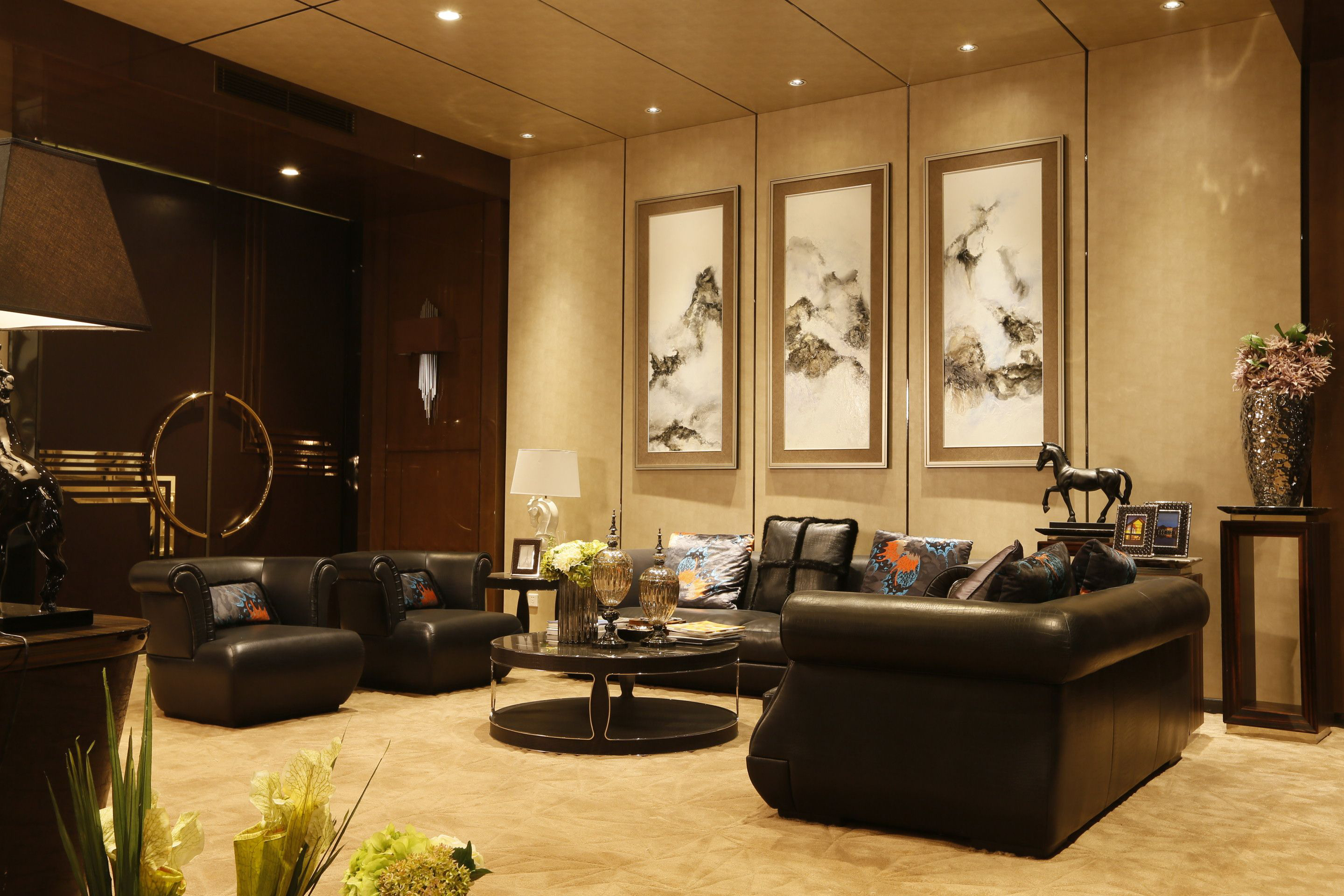 上海大氣奢華辦公室裝修設計-第2張圖片-上海古都建筑設計集團 上海大氣奢華辦公室裝修設計-第2張圖片-上海古都建筑設計集團