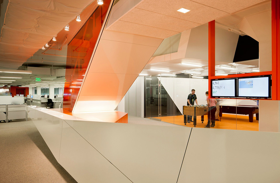 普陀區辦公室裝修白色極簡風格設計-第4張圖片-上海古都建筑設計集團