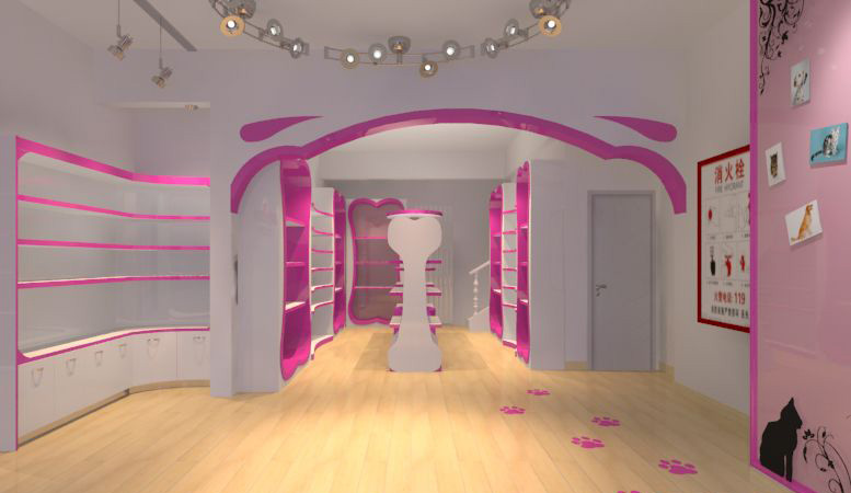 嘉定區粉色系寵物店裝修設計-第4張圖片-上海古都建筑設計集團 嘉定區粉色系寵物店裝修設計-第4張圖片-上海古都建筑設計集團