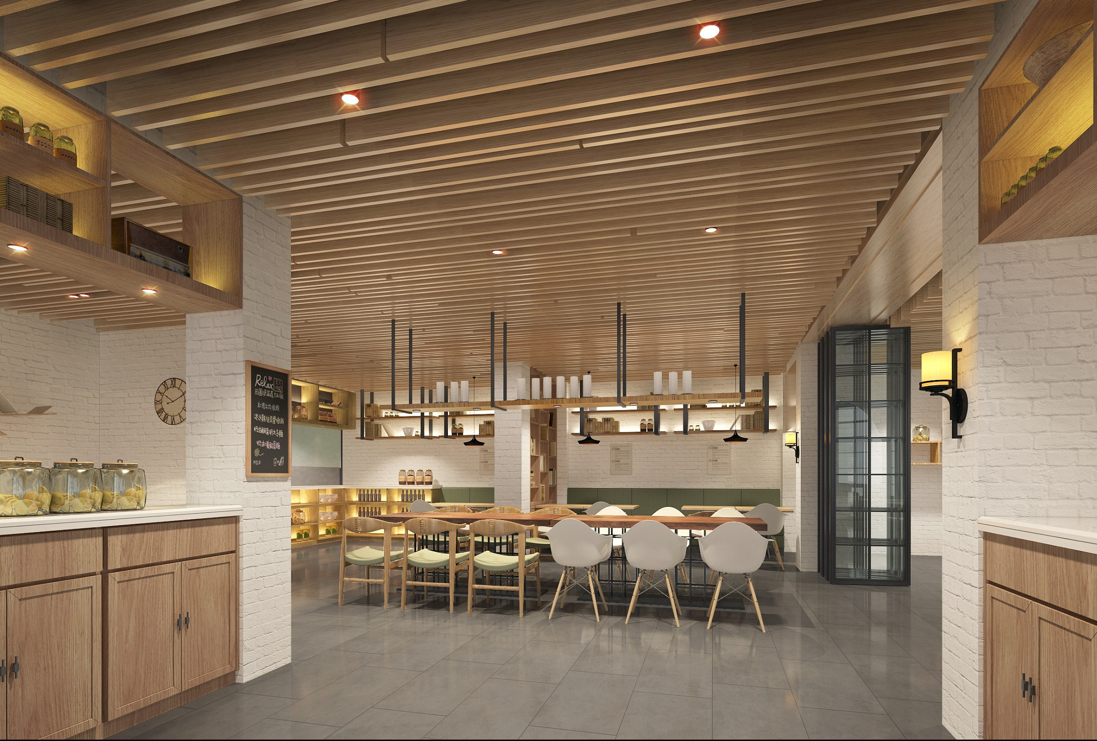 浦東新區120平北歐風格餐廳裝修設計-第5張圖片-上海古都建筑設計集團 浦東新區120平北歐風格餐廳裝修設計-第5張圖片-上海古都建筑設計集團