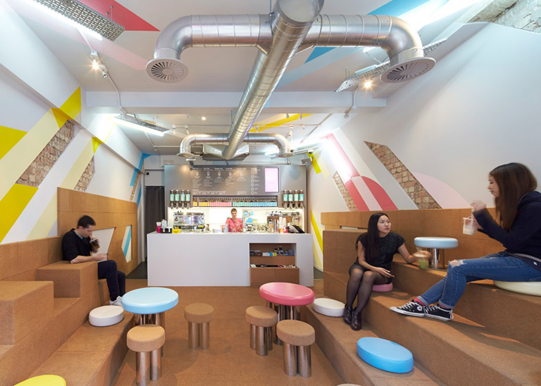 普陀區多彩奶茶店裝修設計-第3張圖片-上海古都建筑設計集團 普陀區多彩奶茶店裝修設計-第3張圖片-上海古都建筑設計集團