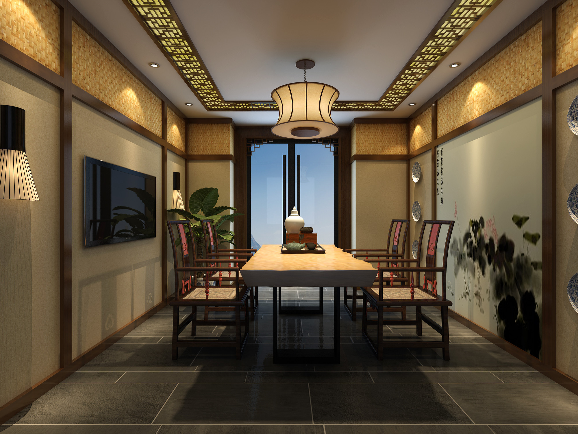 浦東新區(qū)中式茶室裝修設(shè)計(jì)-第4張圖片-上海古都建筑設(shè)計(jì)集團(tuán) 浦東新區(qū)中式茶室裝修設(shè)計(jì)-第4張圖片-上海古都建筑設(shè)計(jì)集團(tuán)