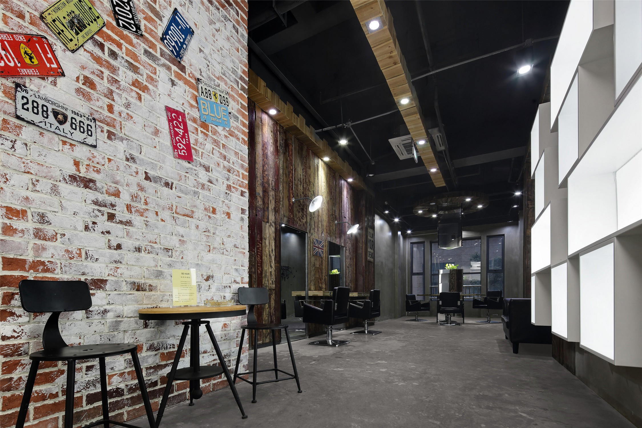 簡約理發店裝修設計效果圖-第4張圖片-上海古都建筑設計集團