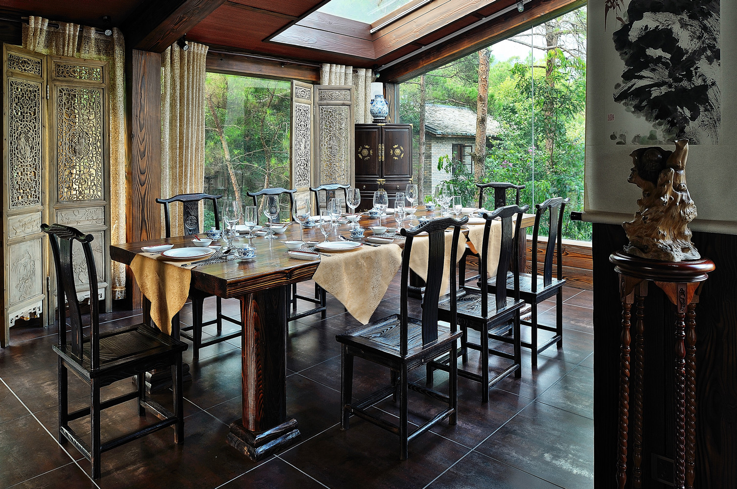 復古中式養生所裝修設計-第2張圖片-上海古都建筑設計集團 復古中式養生所裝修設計-第2張圖片-上海古都建筑設計集團