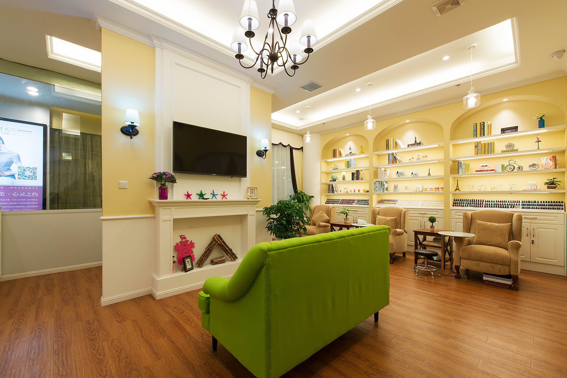 時尚清新美甲店裝修設(shè)計-第1張圖片-上海古都建筑設(shè)計集團 時尚清新美甲店裝修設(shè)計-第1張圖片-上海古都建筑設(shè)計集團