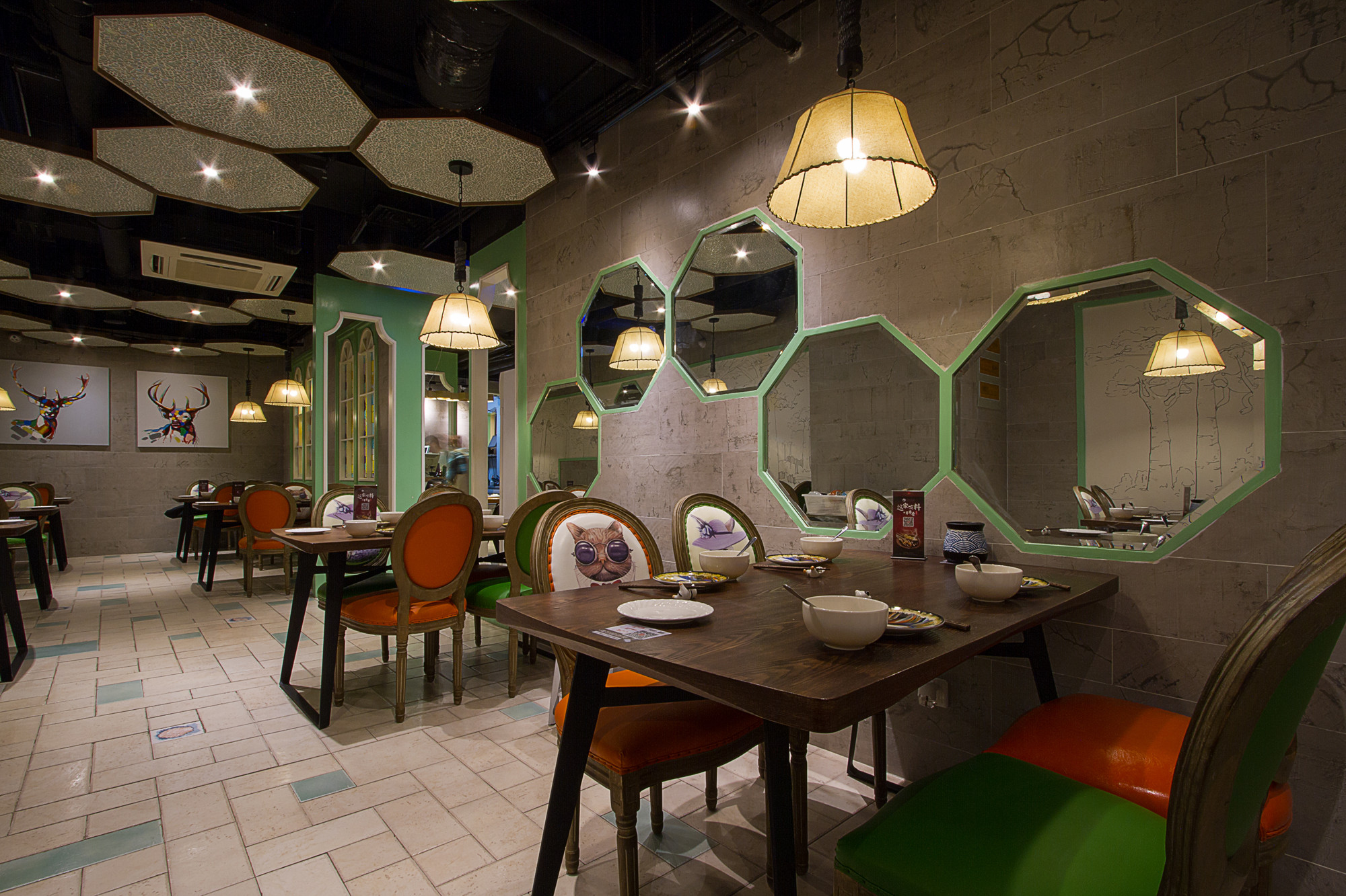 懷舊風格茶餐廳裝修設計-第4張圖片-上海古都建筑設計集團 懷舊風格茶餐廳裝修設計-第4張圖片-上海古都建筑設計集團