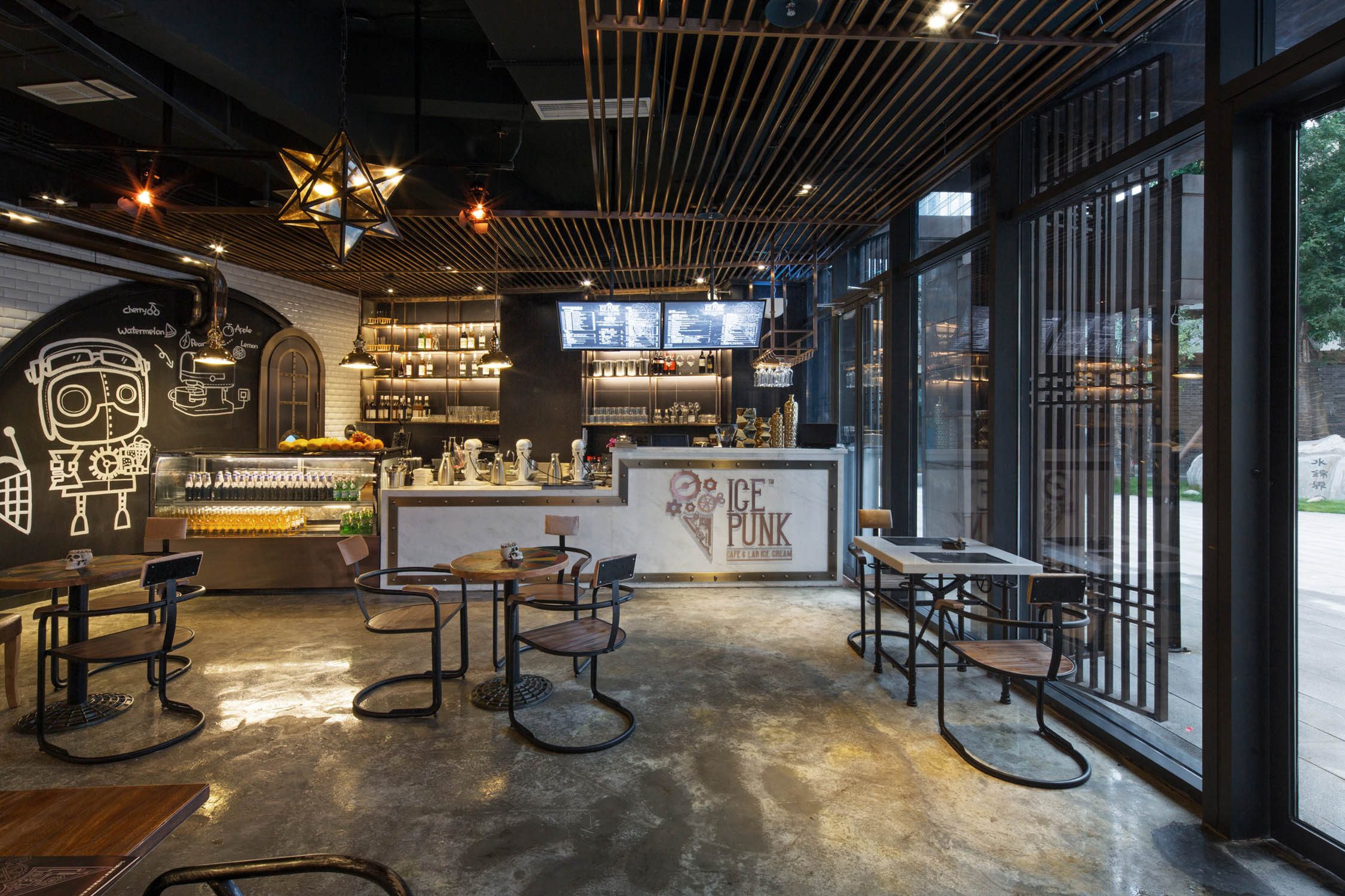 賽博朋克風餐廳裝修設計-第3張圖片-上海古都建筑設計集團 賽博朋克風餐廳裝修設計-第3張圖片-上海古都建筑設計集團