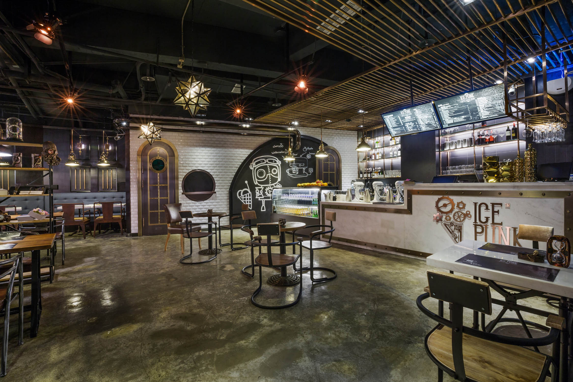 賽博朋克風餐廳裝修設計-第4張圖片-上海古都建筑設計集團 賽博朋克風餐廳裝修設計-第4張圖片-上海古都建筑設計集團