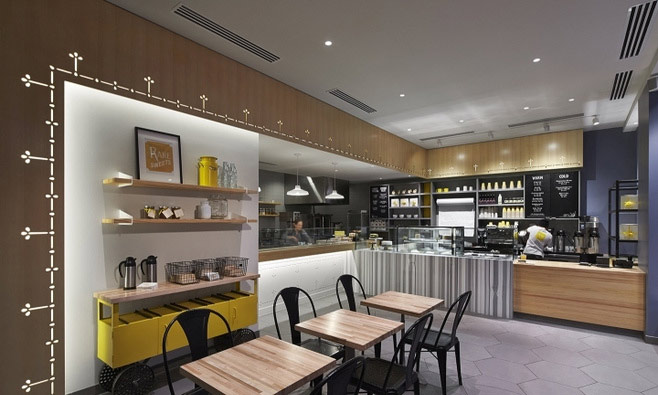 時尚精品面包店裝修設計-第2張圖片-上海古都建筑設計集團 時尚精品面包店裝修設計-第2張圖片-上海古都建筑設計集團