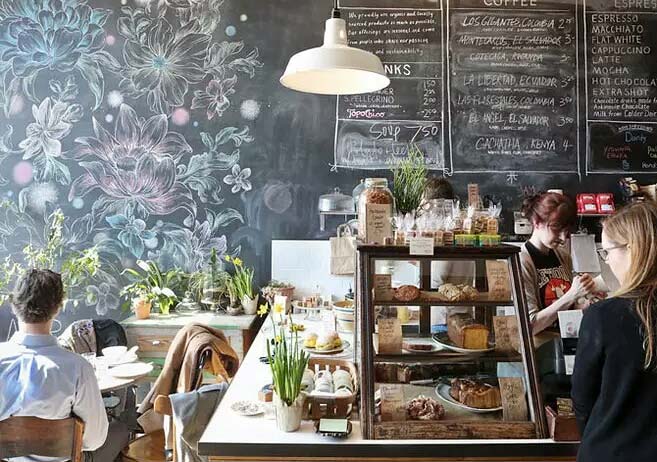 文藝風(fēng)格咖啡廳裝修設(shè)計(jì)效果圖-第2張圖片-上海古都建筑設(shè)計(jì)集團(tuán) 文藝風(fēng)格咖啡廳裝修設(shè)計(jì)效果圖-第2張圖片-上海古都建筑設(shè)計(jì)集團(tuán)