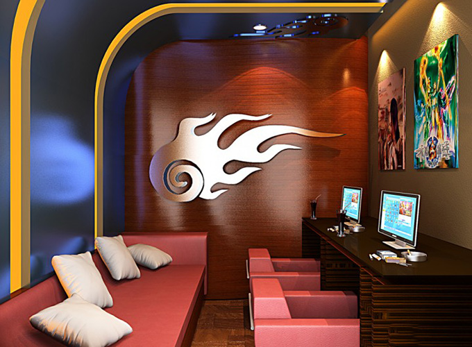 精品時尚網吧裝修設計-第4張圖片-上海古都建筑設計集團