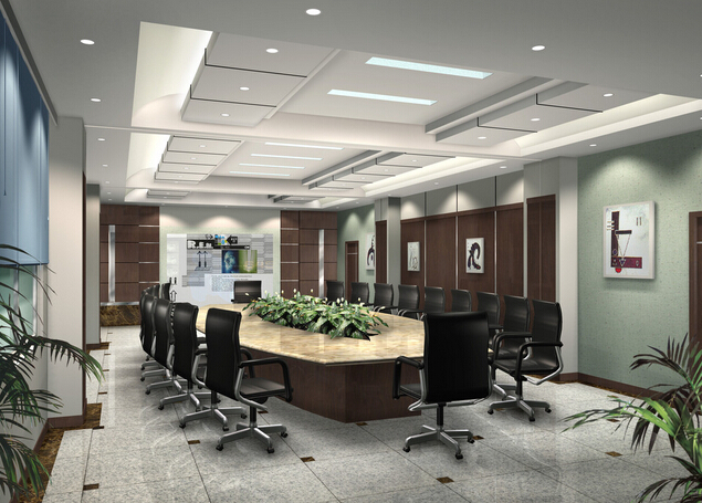 虹口區現代簡約風格會議室裝修設計-第3張圖片-上海古都建筑設計集團