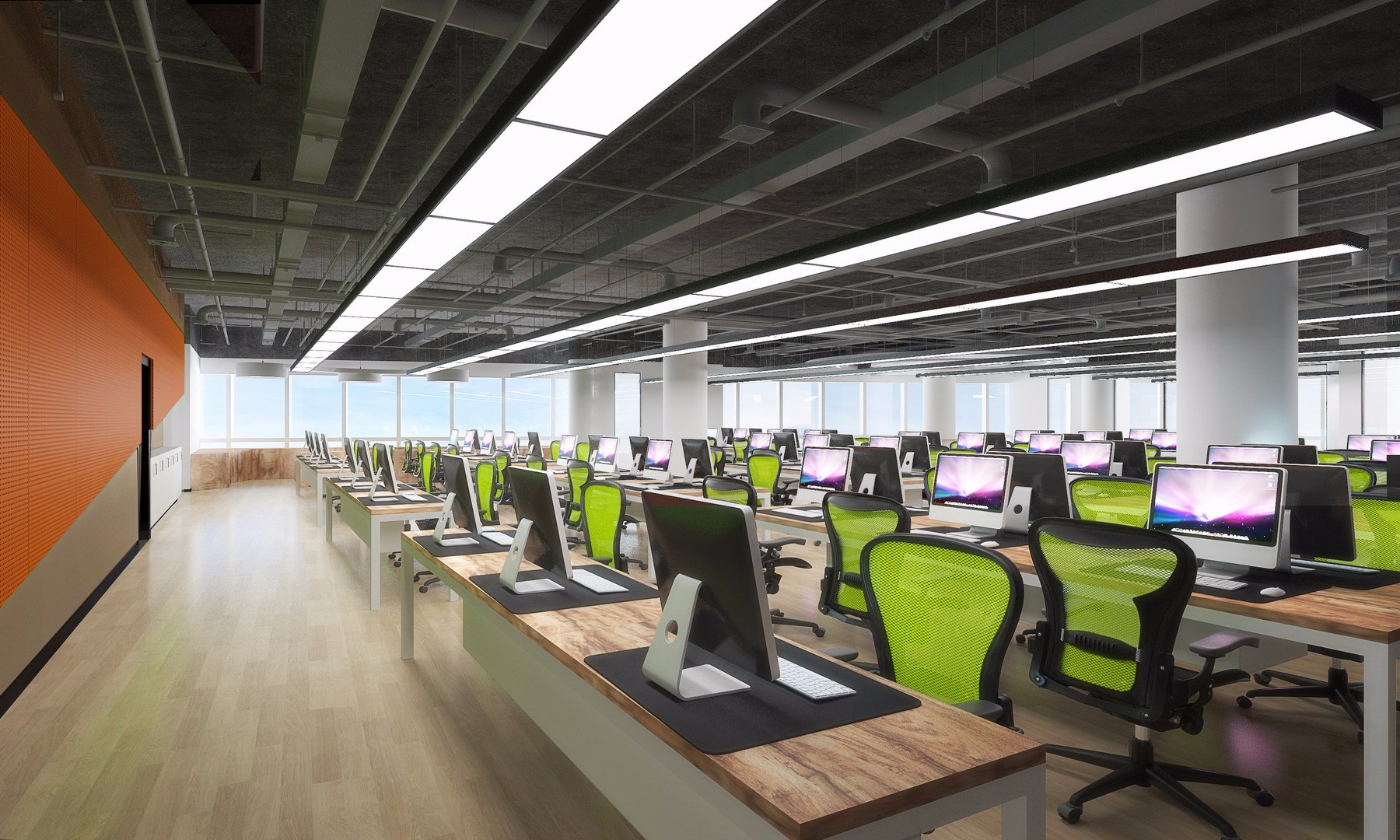 現代科技風格辦公室裝修設計-第2張圖片-上海古都建筑設計集團 現代科技風格辦公室裝修設計-第2張圖片-上海古都建筑設計集團