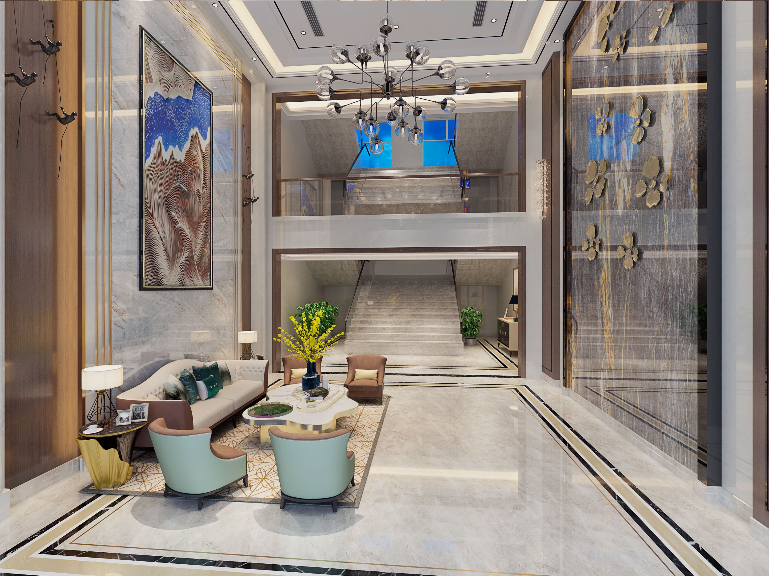 虹口區(qū)復(fù)式奢華辦公室裝修設(shè)計(jì)-第2張圖片-上海古都建筑設(shè)計(jì)集團(tuán) 虹口區(qū)復(fù)式奢華辦公室裝修設(shè)計(jì)-第2張圖片-上海古都建筑設(shè)計(jì)集團(tuán)