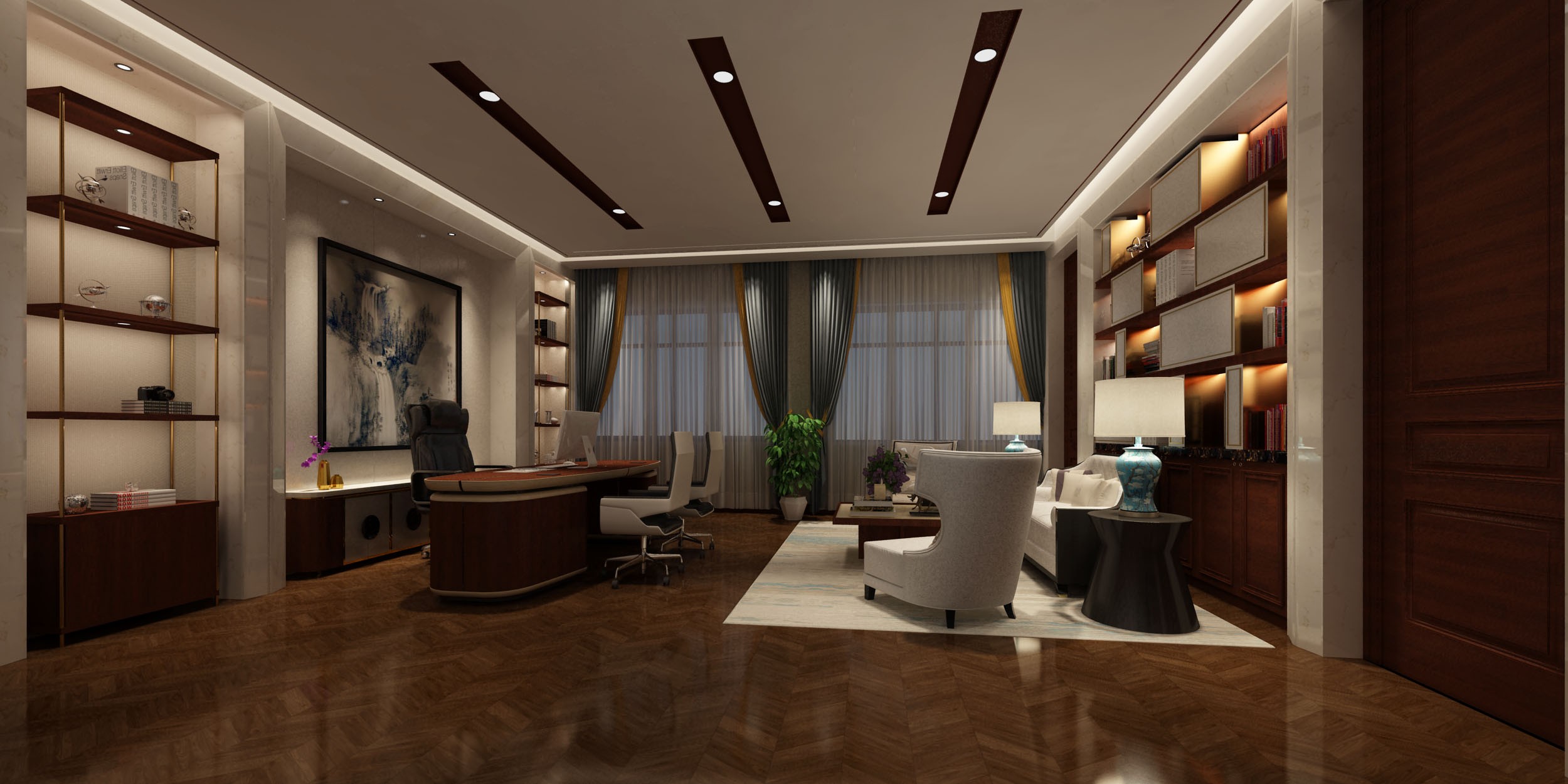 虹口區(qū)復(fù)式奢華辦公室裝修設(shè)計(jì)-第4張圖片-上海古都建筑設(shè)計(jì)集團(tuán) 虹口區(qū)復(fù)式奢華辦公室裝修設(shè)計(jì)-第4張圖片-上海古都建筑設(shè)計(jì)集團(tuán)