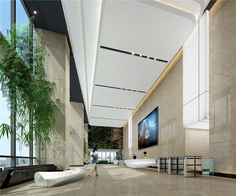 浦東新區高檔辦公樓裝修設計-第2張圖片-上海古都建筑設計集團 浦東新區高檔辦公樓裝修設計-第2張圖片-上海古都建筑設計集團