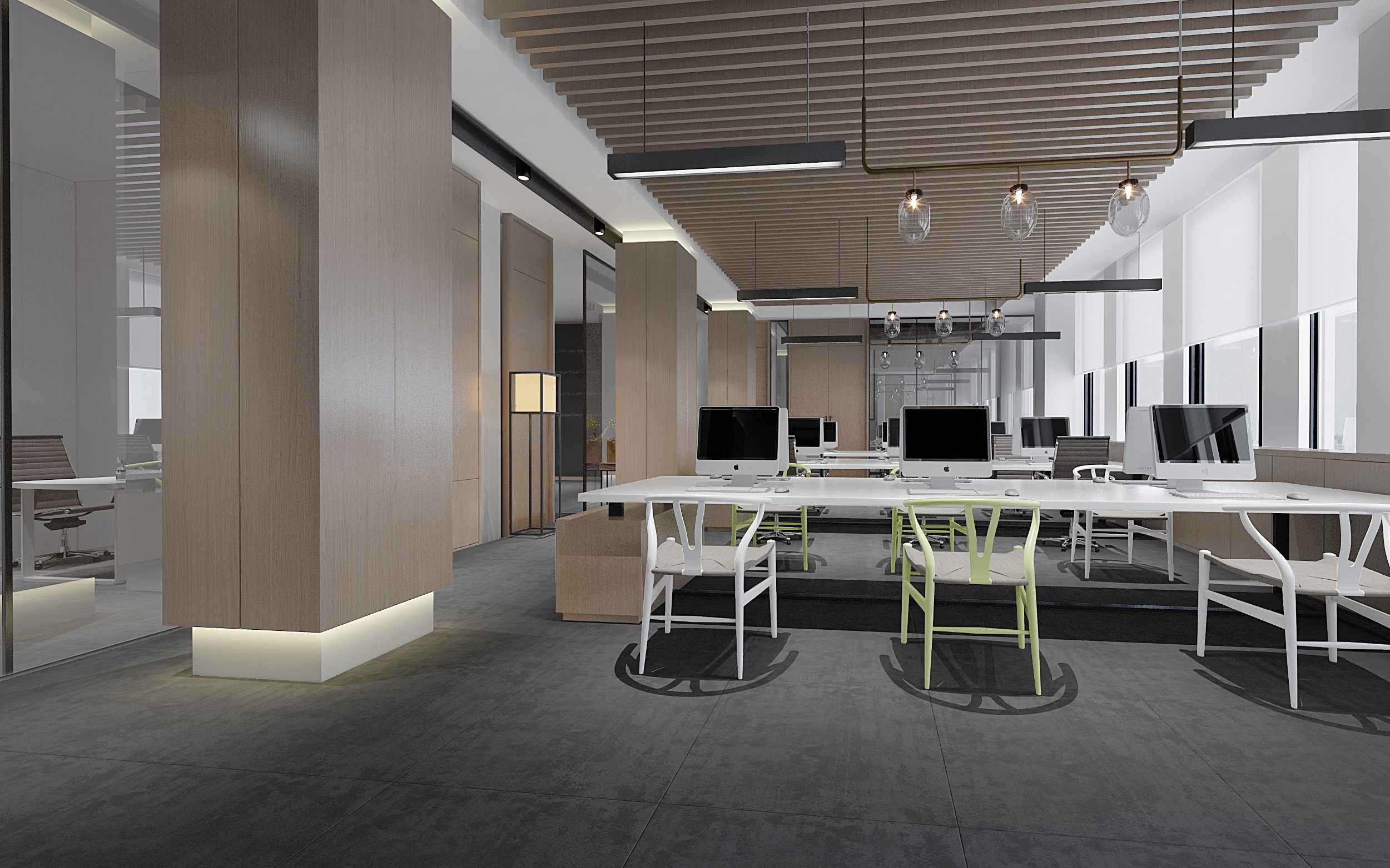 文藝明朗辦公室裝修設計-第4張圖片-上海古都建筑設計集團 文藝明朗辦公室裝修設計-第4張圖片-上海古都建筑設計集團