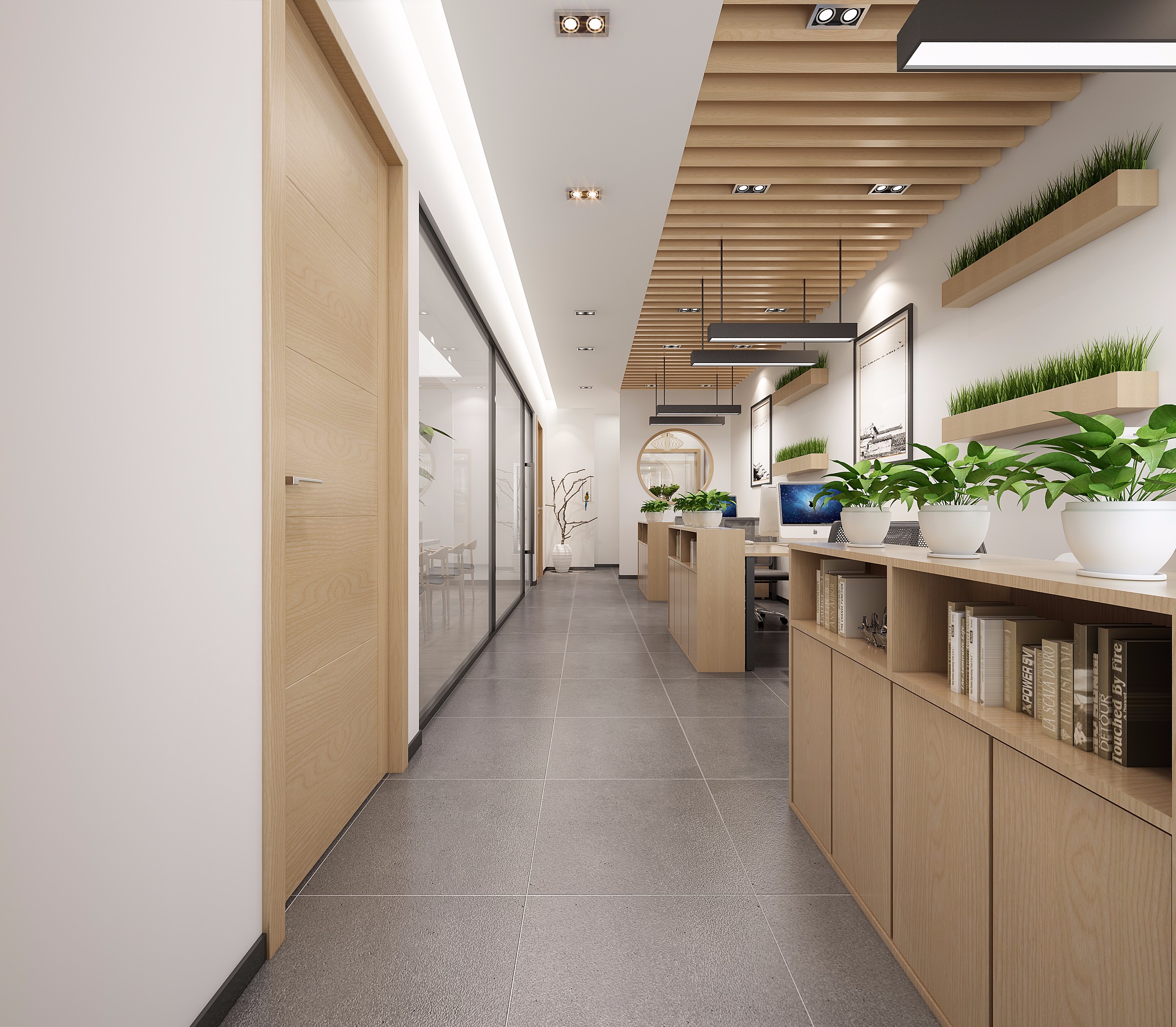 原木風格辦公室裝修設計-第1張圖片-上海古都建筑設計集團 原木風格辦公室裝修設計-第1張圖片-上海古都建筑設計集團