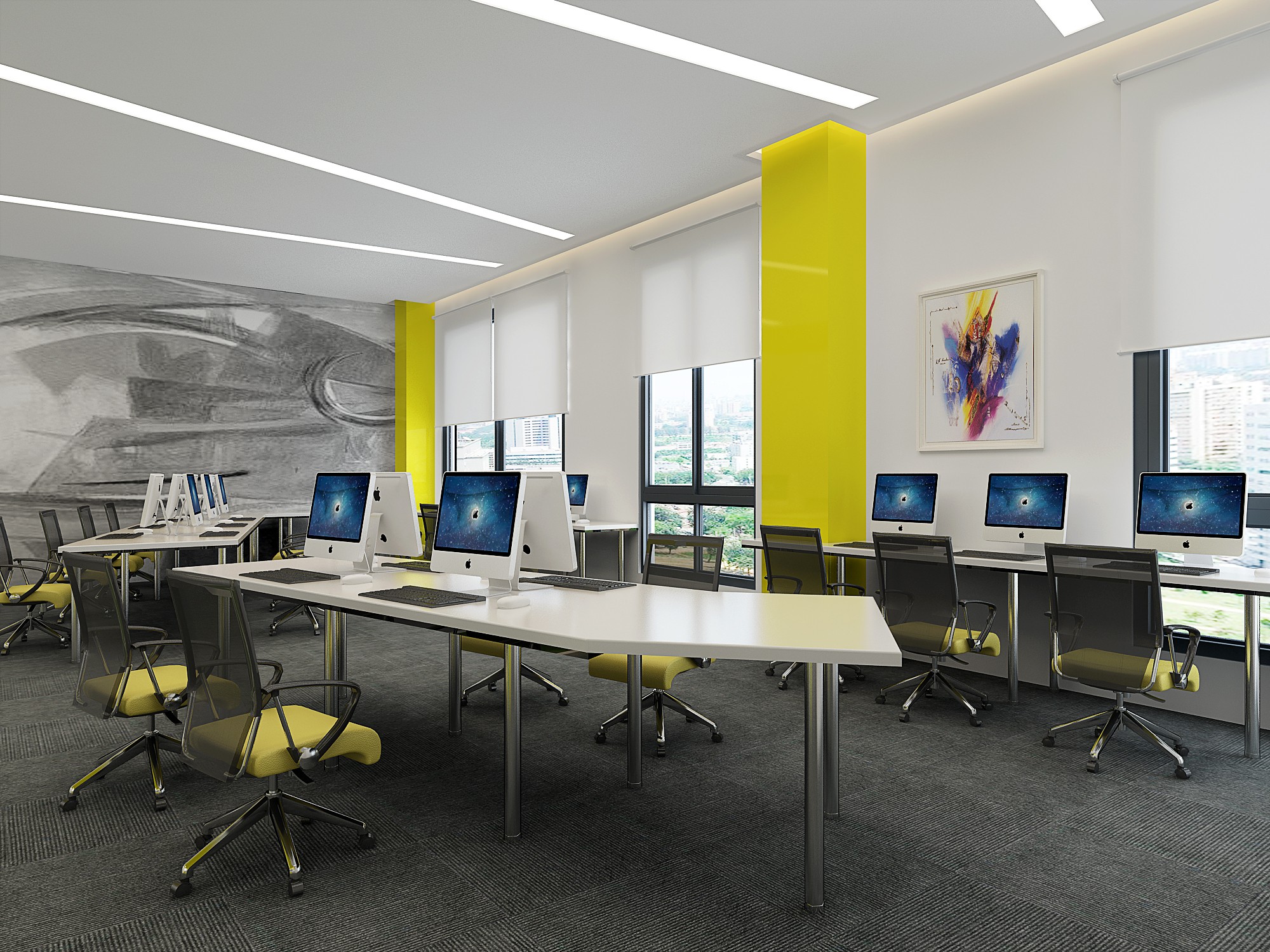 大黃蜂風格辦公室裝修設計-第3張圖片-上海古都建筑設計集團 大黃蜂風格辦公室裝修設計-第3張圖片-上海古都建筑設計集團