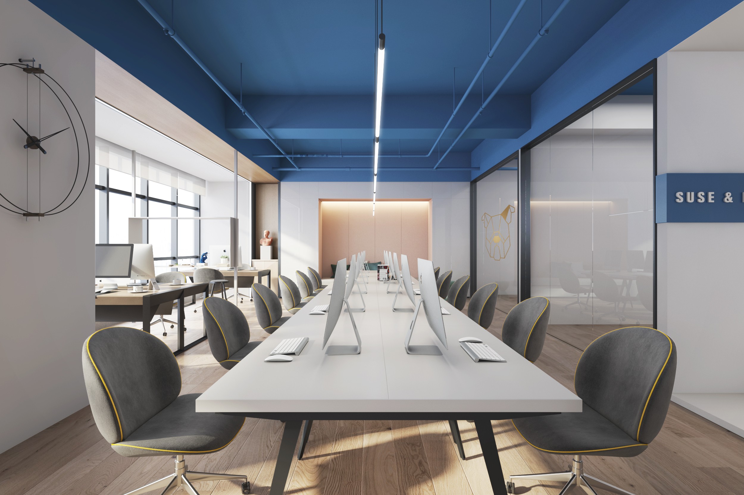 素色風格辦公室裝修設計-第1張圖片-上海古都建筑設計集團 素色風格辦公室裝修設計-第1張圖片-上海古都建筑設計集團